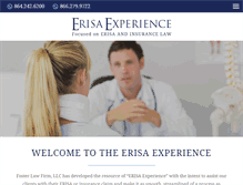 Tablet Screenshot of erisaexperience.com